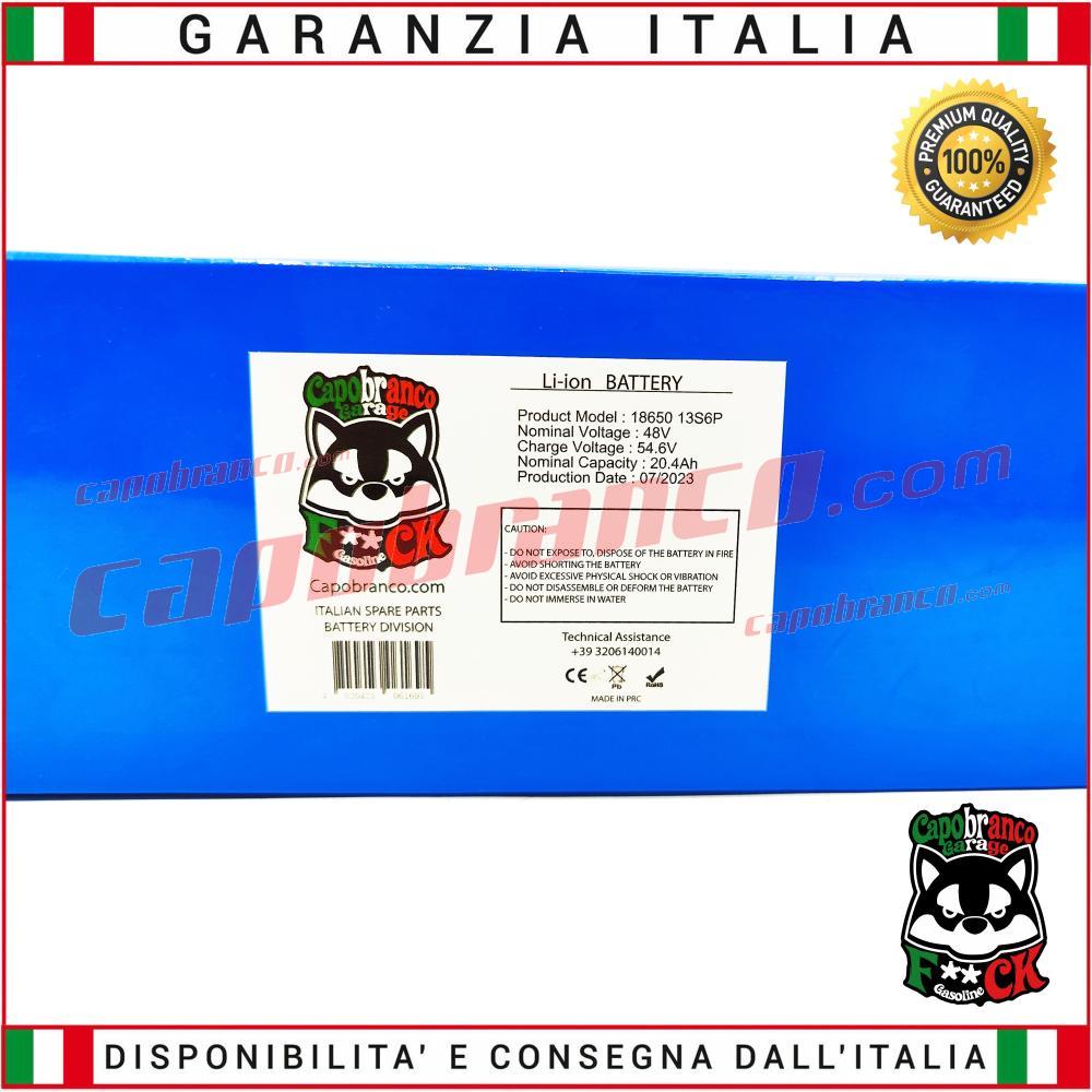 Capobranco Shop - Prodotto: IB48V20.4 - Interno batteria Bici Elettrica 48v  20.4Ah Litio 979.2 Wh MISURE 325x93x68 - Capobranco (BATTERIE PER BICI  ELETTRICHE-Interni Batterie LITIO - 48V);